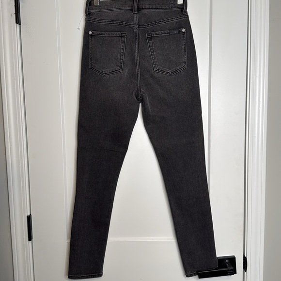 7 for All Mankind High Waist Metallic Stripe Skinny Jean - 24‎ - Picture 8 of 9